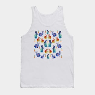 Watercolor rabbits Tank Top